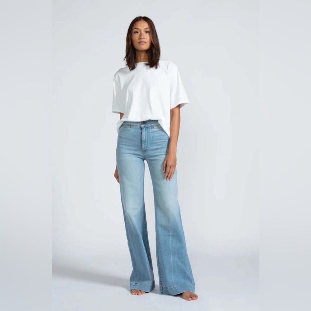 NWT ASKK NY Brighton Wide Leg Jeans